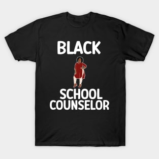 Black School Counselor T-Shirt